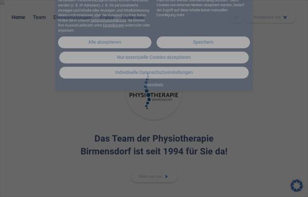 Vorschau von www.mouwen.ch, Physiotherapie Birmensdorf