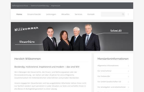 Vorschau von www.steuern-professionell.com, Dipl.Kfm. Steuerberater Barbara und Bernd Schmidt