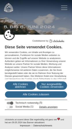 Vorschau der mobilen Webseite www.alpenrallye.at, Kitzbüheler Alpenrallye