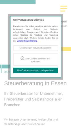 Vorschau der mobilen Webseite www.thanscheidt.de, Bernd Thanscheidt, Steuerberater