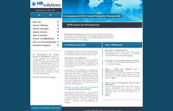 Vorschau von www.hr-solutions.de, HR Solutions GmbH