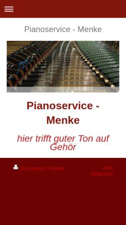 Vorschau der mobilen Webseite pianoservice-menke.de, Pianoservice Menke