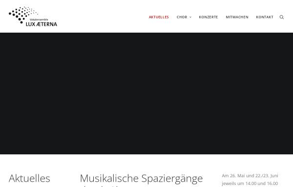 Vorschau von www.ensemble-lux-aeterna.de, Ensemble Lux Aeterna