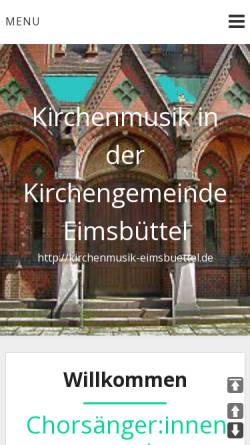 Vorschau der mobilen Webseite kirchenmusik-eimsbuettel.de, Kirchenmusik Eimsbüttel