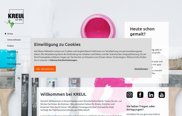 Vorschau von www.c-kreul.de, C. Kreul GmbH & Co.KG