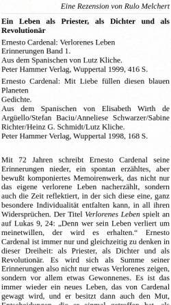 Vorschau der mobilen Webseite www.luise-berlin.de, Ernesto Cardenal: Verlorenes Leben