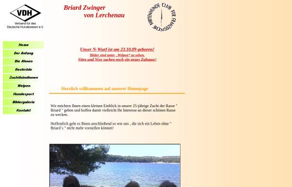 Vorschau von www.briard-lerchenau.de, Von Lerchenau