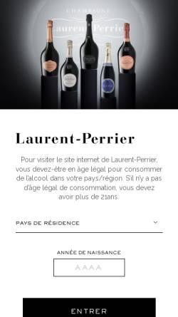 Vorschau der mobilen Webseite www.laurent-perrier.com, Champagne Laurent-Perrier