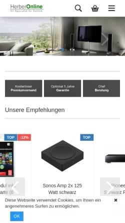 Vorschau der mobilen Webseite www.herberonline.de, EP Herber Online
