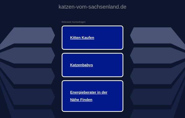 Vorschau von www.katzen-vom-sachsenland.de, Vom Sachsenland