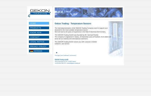Vorschau von www.gekon-trading.de, Gekon Trading GmbH