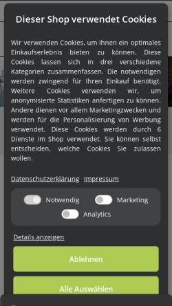 Vorschau der mobilen Webseite www.stoeffche.de, Des Stöffche