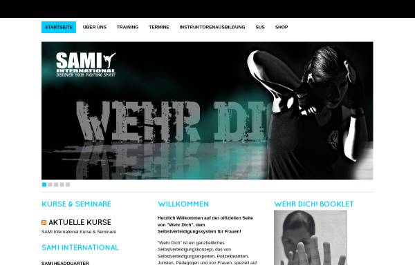Vorschau von www.wehrdich.at, Selbstverteidigung für Frauen
