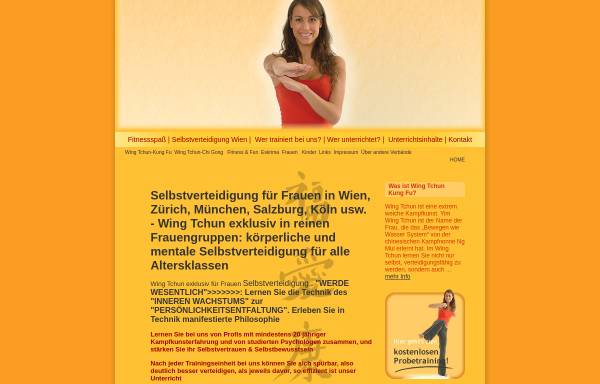 Vorschau von www.women-lifestyle.at, Selbstverteidigung für Frauen in Wien