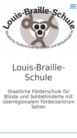 Vorschau der mobilen Webseite www.blindenschule-lebach.de, Louis-Braille-Schule Lebach