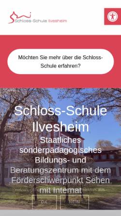 Vorschau der mobilen Webseite www.schloss-schule-ilvesheim.de, Schloss-Schule Ilvesheim