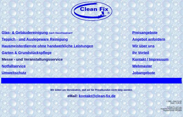 Vorschau von www.clean-fix.de, Clean-Fix KG Gebäudereinigung
