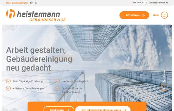 Vorschau von heistermann.de, HSG Heistermann-Gebäude-Service GmbH