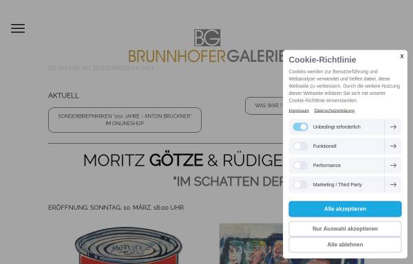 Vorschau von www.brunnhofer.at, Galerie Brunnhofer und Siebdruck Brunnhofer Ges.m.b.H