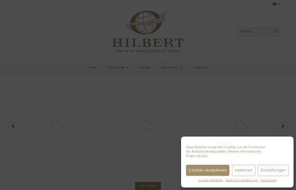 Vorschau von www.hilbert.de, Hilbert Artists Management