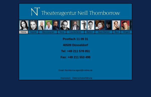 Vorschau von thornborrow-agentur.de, Theateragentur Neil Thornborrow