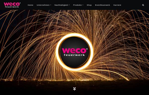 Vorschau von www.weco.de, WECO Pyrotechnische Fabrik GmbH