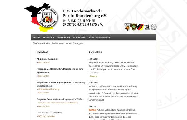 Vorschau von www.bdslv1.de, BDS Landesverband 1 Berlin-Brandenburg e.V.
