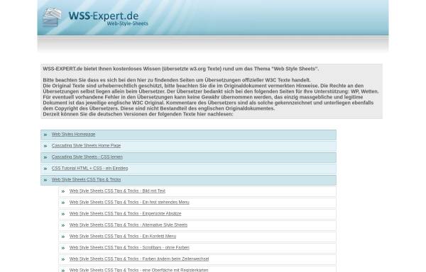 Vorschau von www.wss-expert.de, WSSExpert .de