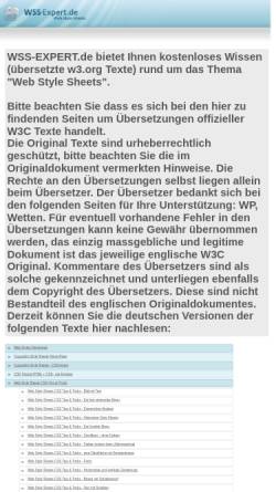 Vorschau der mobilen Webseite www.wss-expert.de, WSSExpert .de