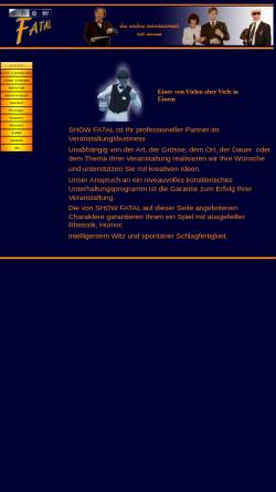 Vorschau der mobilen Webseite www.show-fatal.de, Reim, Reinhard