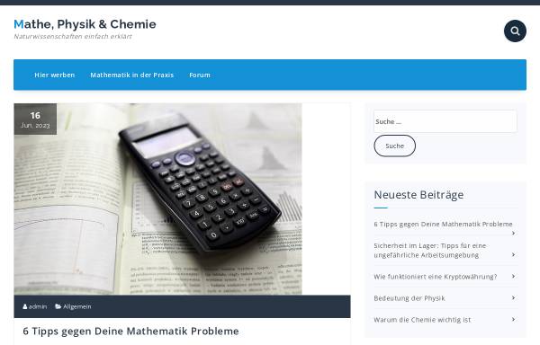 Vorschau von www.mathematik-forum.de, Mathematik-Forum