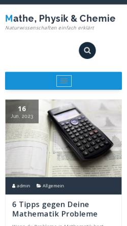 Vorschau der mobilen Webseite www.mathematik-forum.de, Mathematik-Forum