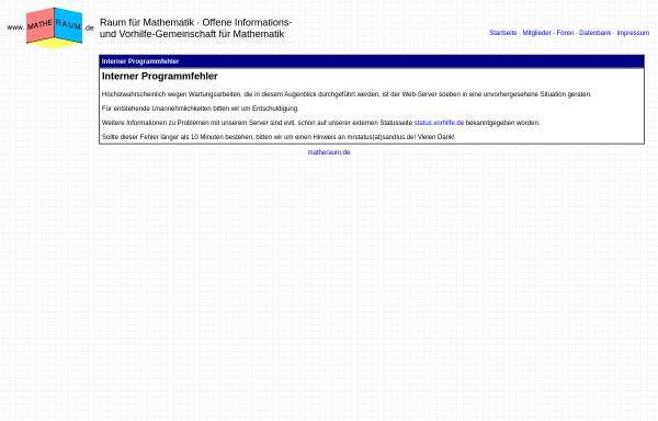 Vorschau von www.matheraum.de, MatheRaum