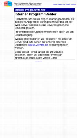 Vorschau der mobilen Webseite www.matheraum.de, MatheRaum