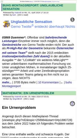 Vorschau der mobilen Webseite www.matheplanet.com, Matroids Matheplanet