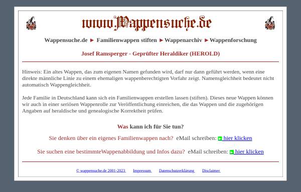Vorschau von www.ahnen-und-wappen.de, Ahnenforschung und Wappenkunde