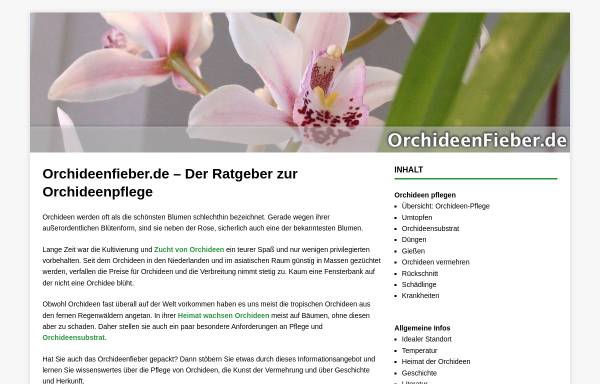 OrchideenFieber - Informationen über Orchideen