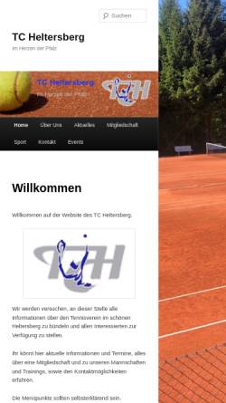 Vorschau der mobilen Webseite tc-heltersberg.de, Tennisclub Heltersberg