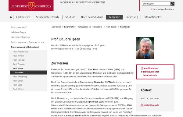 Ipsen, Professor Dr. Jörn