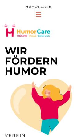Vorschau der mobilen Webseite www.humorcare.ch, HumorCare Schweiz