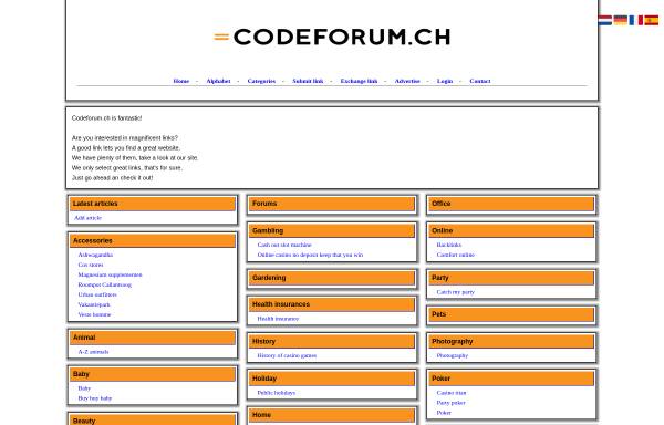 Vorschau von codeforum.ch, Code Forum