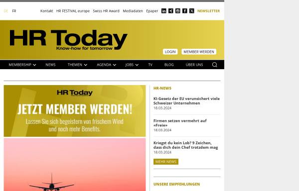 Vorschau von www.hrtoday.ch, HR-Today