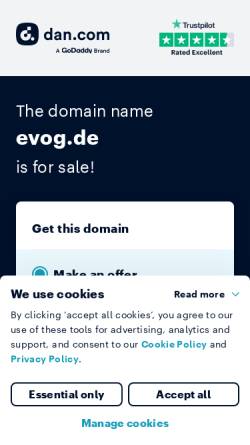 Vorschau der mobilen Webseite www.evog.de, Elektronikverwertung Oswald Gröger