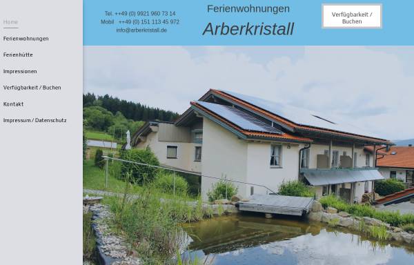 Vorschau von www.arberkristall.de, Ferienwohnung Schrötter