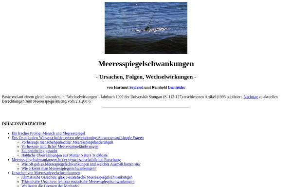 Vorschau von www.palaeo.de, Meeresspiegelschwankungen