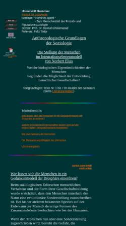 Vorschau der mobilen Webseite www.feliz.de, Anthropologische Grundlagen der Soziologie