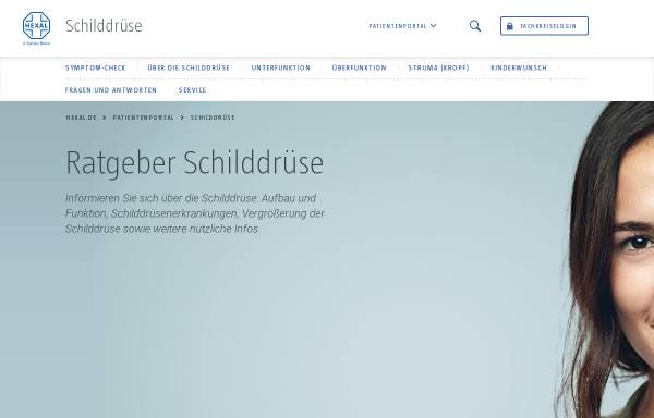 Vorschau von www.schilddruese.hexal.de, Schilddrüse
