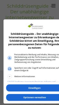 Vorschau der mobilen Webseite www.schilddruesenguide.de, Schilddrüsenguide