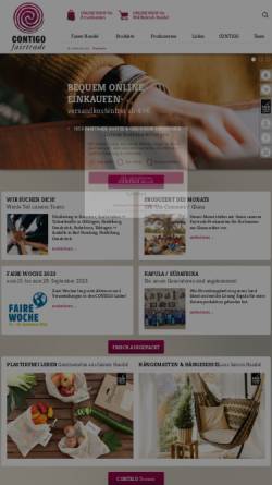 Vorschau der mobilen Webseite www.contigo.de, Contigo Fair Trade