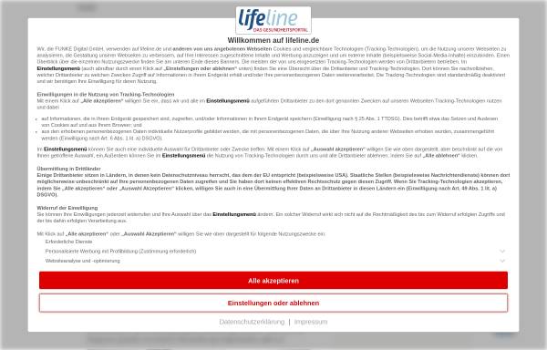 Vorschau von www.special-rheuma.de, Lifeline: Rheuma und Gelenkerkrankungen